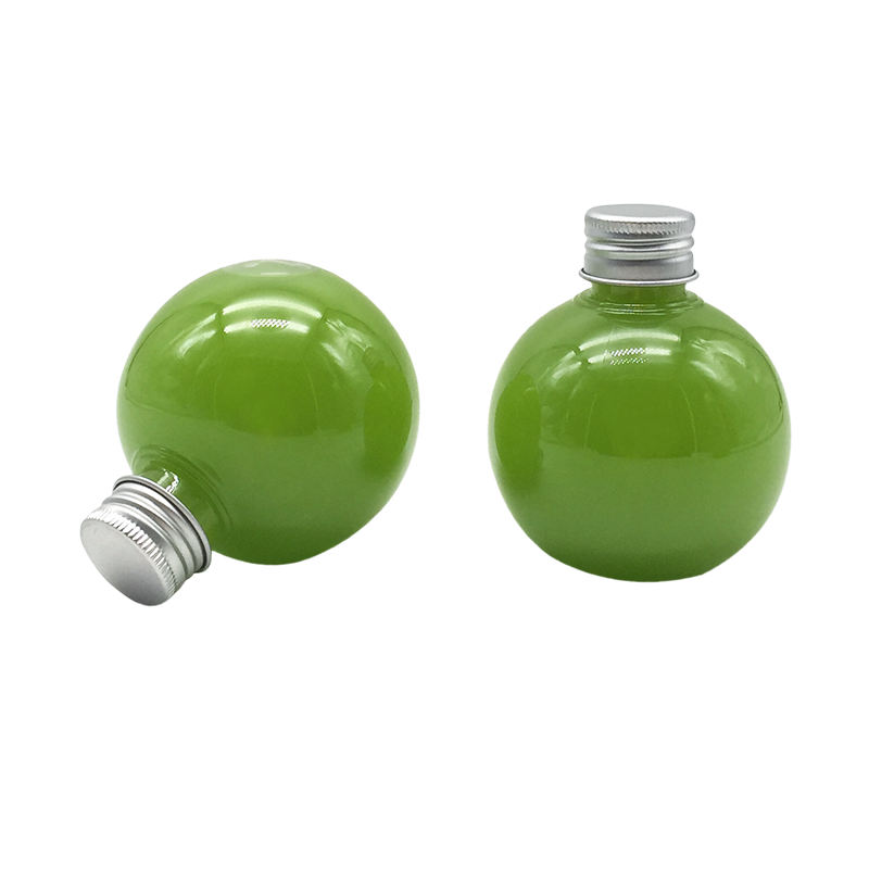 น้ำผลไม้ทรงกลมดื่มขวดชานม