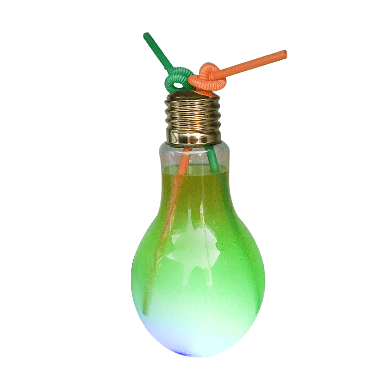 ขวดชานมหลอดฟ้าผ่า LED สีแดง